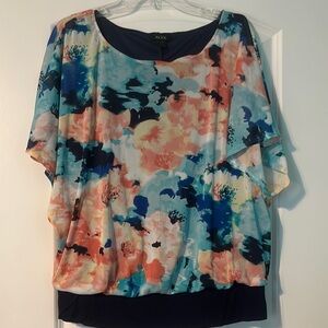 Alyx Orange and Blue Relaxed Blouse